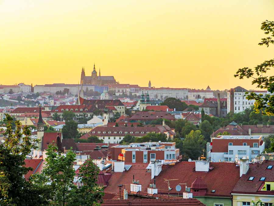 where to watch the sunset in Prague Czech Republic