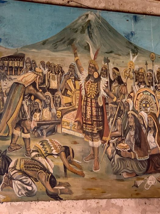 painting, Incan, empire, volcano, Arequipa, Cayma District