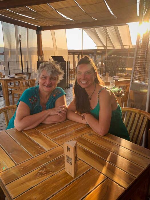women, Pitiona Oaxaca, where to eat in Oaxaca, Oaxaca rooftop restaurant, sunset