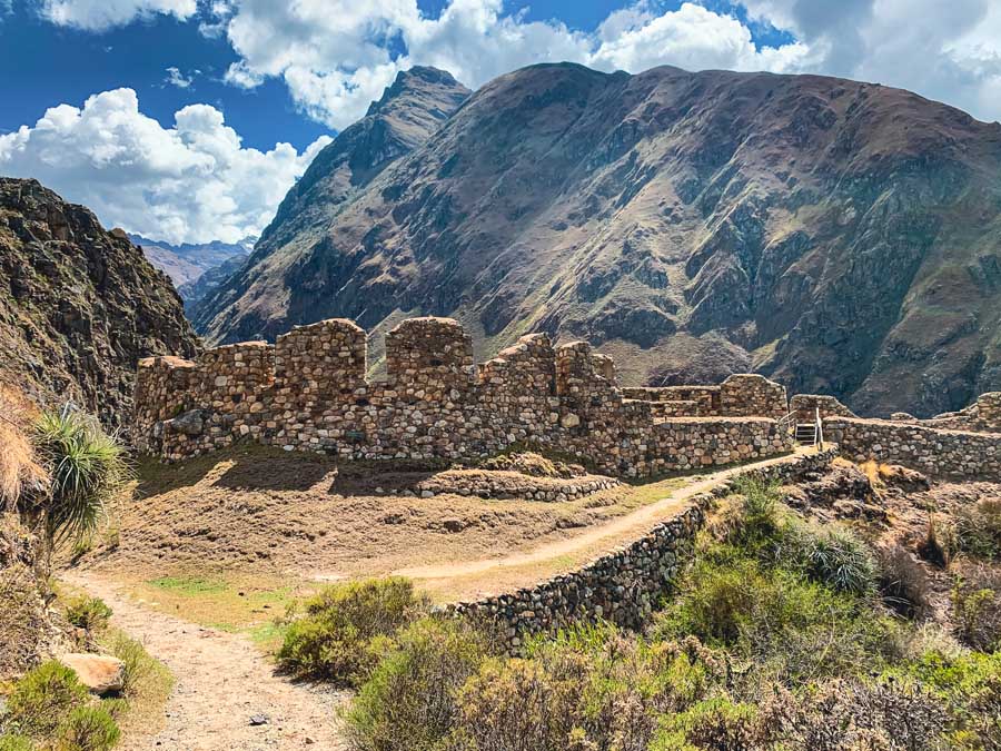 Inca ruins found on the Classic Inca Trail to Machu Picchu
