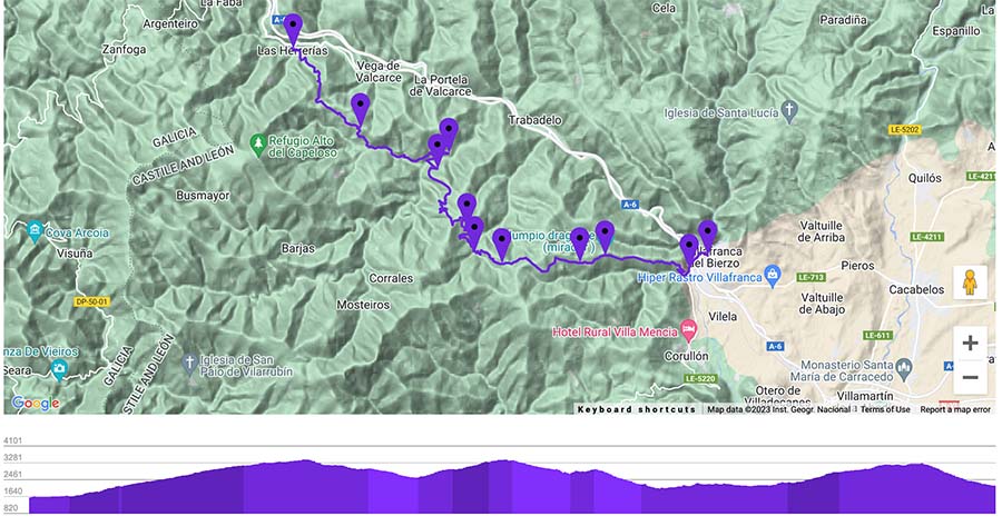 Camino Dragonte Map