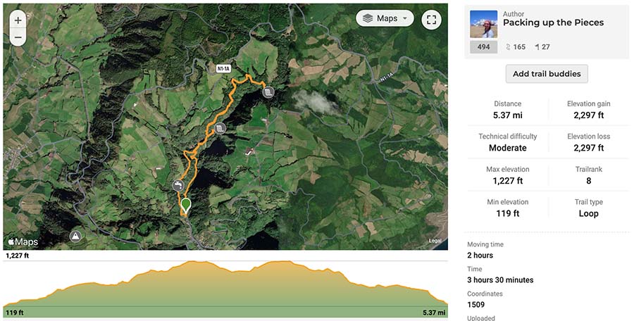 Salto do Prego hiking route with the Cagarrão Waterfall detour via Wikiloc
